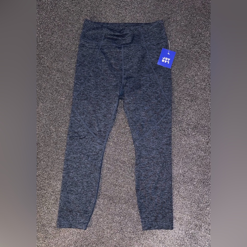 JoyLab women’s Heather Navy Active Leggings MEDIUM
